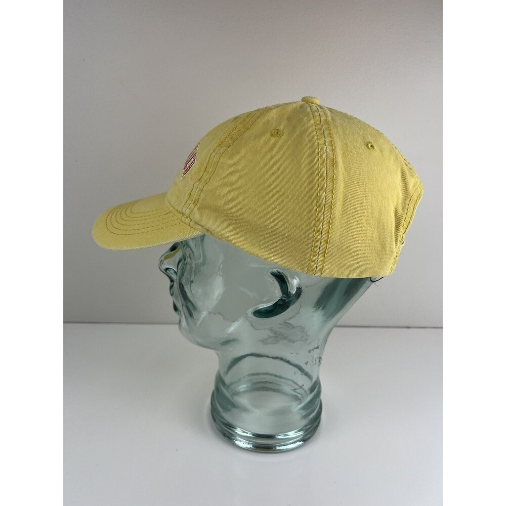 Pensacola Beach Florida Retro Baseball Hat Ball Cap Dad Collegiate Yellow & Pink - Picture 3 of 8